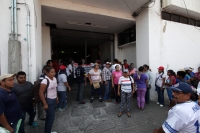 Martes 31 de mayo del 2016. Tuxtla Gutiérrez. Aspecto de la toma de la Presidencia de Tuxtla por el Movimiento Magisterial.