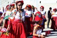 Domingo 14 de octubre del 2018. Tuxtla Gutiérrez. Bajadas de las Virgenes de Copoya; Festejo de la Virgen del Rosario. Danzantes, músicos y miembros de la comunidad Zoque de la depresión central de Chiapas acompañan el recorrido tradicional que reali Domingo 14 de octubre del 2018. Tuxtla Gutiérrez. Bajadas de las Virgenes de Copoya; Festejo de la Virgen del Rosario. Danzantes, músicos y miembros de la comunidad Zoque de la depresión central de Chiapas acompañan el recorrido tradicional que reali