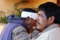 Martes 20 de noviembre del 2012. Teopisca, Chiapas. Indígenas desplazados por el conflicto de la comunidad Tzajalá continúan refugiándose en la cabecera municipal de esta comunidad de los altos de Chiapas después de que dos grupos antagónicos se enfrentar