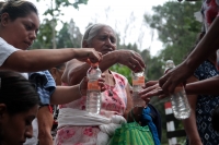 Sábado 7 de septiembre del 2019. San Fernando. Los ritos costumbristas que se realizan en la zona boscosa del Tzimbac durante los preparativos de los festejos de la Virgen del Rosario en la comunidad que los pobladores llamaron Cabeza de Agua o Tzonoapan