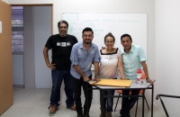 Martes 12 de abril del 2016. Tuxtla Gutiérrez. Calificando el concurso de fotografía del Festival Ambar en la UNACH
