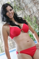 Domingo 10 de julio. (Parte uno. 33 fotos) Las finalistas de Nuestra Belleza Chiapas 2011 lucen los trajes de baño durante la pasarela donde se eligiera a la Señorita Fotogenia previa a la final que se realizara en los próximos días en la ciudad de Tuxtla