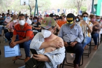 20210503. Tuxtla G. Esta mañana inicia la etapa de vacunación Covid para mayores de 50 años en Chiapas 20210503. Tuxtla G. Esta mañana inicia la etapa de vacunación Covid para mayores de 50 años en Chiapas