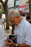 Sábado 8 de ocutbre del 2016. Tuxtla Gutiérrez. Valdemar Rojas López de 88 años de edad, medico, periodista y político chiapaneco fue el primer presidente municipal de oposición en la capital del estado de Chiapas presenta esta mañana el libro “apuntes pa