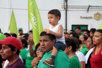 Miércoles 27 de junio del 20189. Tuxtla Gutiérrez. Militantes del partido Verde recorren las calles de la colonial ciudad gritando vivas a sus candidatos. Miércoles 27 de junio del 20189. Tuxtla Gutiérrez. Militantes del partido Verde recorren las calles de la colonial ciudad gritando vivas a sus candidatos.