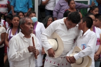 20210402. Venustiano Carranza. La procesión  del Viacrucis en las calles de La Antigua San Bartolomé de los Llanos