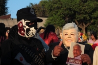 Lunes 22 de enero del 2018. Suchiapa. La danza de La Viejada se ha ido transformando durante los últimos años pero aún es posible observar a los personajes tradicionales vestidos a la usanza indí­gena y con máscaras de cuero crudo durante las festivid
