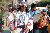 Lunes 22 de enero del 2018. Suchiapa. La danza de La Viejada se ha ido transformando durante los últimos años pero aún es posible observar a los personajes tradicionales vestidos a la usanza indí­gena y con máscaras de cuero crudo durante las festivid