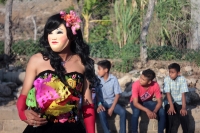 Lunes 22 de enero del 2018. Suchiapa. La danza de La Viejada se ha ido transformando durante los últimos años pero aún es posible observar a los personajes tradicionales vestidos a la usanza indí­gena y con máscaras de cuero crudo durante las festivid