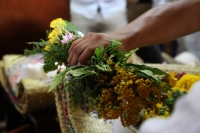 20210114. Tuxtla g. La importancia de las flores en los rituales Zoques. La bajada de las Vírgenes de Copoya. Virgen del Rosario.