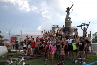 Sábado 8 de junio el 23019. Tuxtla Gutiérrez. Durante el #WordNakedBikeRide esta tarde en #Tuxtla los ciclistas me manifiestan en las principales avenidas.