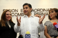 Miércoles 29 de agosto del 2018. Tuxtla Gutiérrez. Williams Oswaldo Ochoa Gallegos, hasta esta noche presidente de la mesa directiva de la LXVI del Congreso Local, es nombrado Gobernador Provisional del estado de Chiapas al otorgarle licencia al cargo a