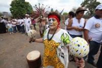 Indígenas Mayas y Zoques realizan un ceremonial de danza pre hispánica en las ruinas arqueológicas de la comunidad Chiapa de Corzo para celebrar la entrada de la primavera