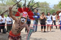 Indígenas Mayas y Zoques realizan un ceremonial de danza pre hispánica en las ruinas arqueológicas de la comunidad Chiapa de Corzo para celebrar la entrada de la primavera