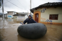 Foto cortesía Estesur/Pepé López  Arevalo. Autoridades de Protección Civil dan a conocer que más de 300 familias se encuentran afectadas en San Cristóbal de las Casas, Los daños en Yajalón y Chilón aun no han sido cuantificados y se reportan viviendas des