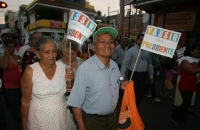 Yassir y Chachita se encuentran con sus seguidores esta tarde en el Parque de la Marimba donde festejan que son registrados como pre-candidatos por la coalición de los partidos políticos.