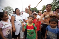 Cierre de Campañas.  Yassir inicia el cierre de las campañas políticas en la calzada de los hombres ilustres en el parque de Convivencia Infantil.