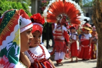 Sábado 2 de febrero del 2018. Tuxtla Gutiérrez. Los bailes de la Virgen de Candelaria son realizados este medio día por los miembros de la comunidad Zoque en la Parroquia de Copoya