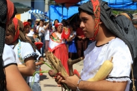 Sábado 2 de febrero del 2018. Tuxtla Gutiérrez. Los bailes de la Virgen de Candelaria son realizados este medio día por los miembros de la comunidad Zoque en la Parroquia de Copoya