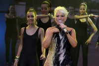 Miércoles 22 de agosto del 2012. Tuxtla Gutiérrez, Chiapas. Esta tarde se llevó a cabo la grabación del programa televisivo Una Noche Con Yuri donde presenta los premios especiales del Concurso Nuestra Belleza 2012.