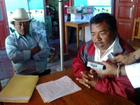 Foto/Miradasur. Chis. 14 de Febrero. Habitantes de la comunidad de Zacualpa, municipio de San Cristóbal de Las Casas, desconocieron al agente municipal Felipe Benicio Pérez Pérez, nombrado recientemente por la alcaldesa Cecilia Flores Pérez, ya que dijero