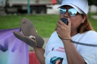 20230710. Tuxtla. Caminata permanente por las desaperecidas, descalzas y desde La Pochota.
