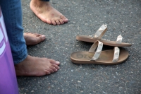 20230710. Tuxtla. Caminata permanente por las desaperecidas, descalzas y desde La Pochota.