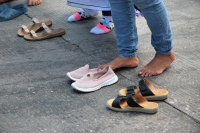 20230710. Tuxtla. Caminata permanente por las desaperecidas, descalzas y desde La Pochota.