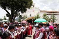 Jueves 10 de agosto del 2017. San Lorenzo Zinacatan. Felipe Arismendi Esquivel, obispo de San Cristóbal de las Casas se despide del pueblo de Zinacantan al acercarse a la fecha de su retiro episcopal durante las celebraciones de confirmación en las fiesta