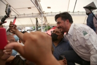 20220227. Chicoasen. Zoe Robledo Aburto se reune con simpatizantes llamando a la defensa de CFE