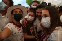 20220227. Chicoasen. Zoe Robledo Aburto se reune con simpatizantes llamando a la defensa de CFE