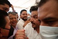 20220227. Chicoasen. Zoe Robledo Aburto se reune con simpatizantes llamando a la defensa de CFE