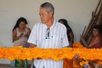 Martes 25 de octubre del 2016. Tuxtla Gutiérrez. Flor de cempasúchil o musajoyo. La ermita del Cerrito es adornada con flores de cempasúchil o musajoyo, ofrenda que es arreglada delicadamente por los maestros tradicionales de la comunida zoque