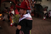 Miércoles 10 de agosto del 2016. San Juan Cancuc. Los danzantes de la comunidad Zoque bailan como invitados especiales durante las celebraciones patronales de San Lorenzo en esta comunidad de la etnia tsental.