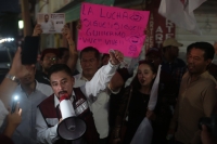 20240303. Tuxtla. El Aspirante Guillermo Santiago, durante su mitin de este día en las calles de la ciudad.