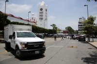 20250715. Tuxtla. Estudiantes de la Normal Rural Mactumatza continúan la jornada de protesta en la capital del estado de Chiapas.