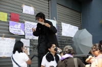 2026.0412. Tuxtla. Estudiantes de las diferentes facultades dela UNICACH se manifiestan en contra del acoso de maestros en esta universidad de Chiapas.
