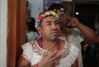 20250112. Chiapa de Corzo. La Chuntá sale vestida de noche para celebrar la Fiesta Grande de Enero.