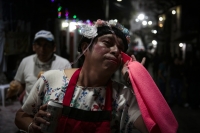 20250112. Chiapa de Corzo. La Chuntá sale vestida de noche para celebrar la Fiesta Grande de Enero.