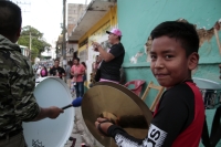 20250108. Chiapa de Corzo. Durante el Anuncio de Las Chunta, los danzantes recorren las calles de la población de la ribera del Río Grande