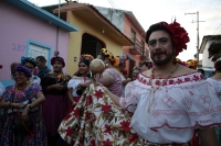 20250108. Chiapa de Corzo. Durante el Anuncio de Las Chunta, los danzantes recorren las calles de la población de la ribera del Río Grande