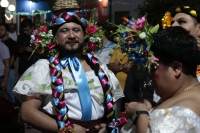 20250108. Chiapa de Corzo. Durante el Anuncio de Las Chunta, los danzantes recorren las calles de la población de la ribera del Río Grande