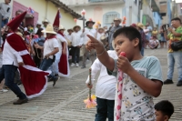 20260228. San Fernando. Zoque Blanco, la danza del tigre y El Monito se realiza dos semanas después del Carnaval Zoque sin Las Plebes.