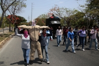 20250518. Tuxtla. Día Cuatro. De protestas normalistas en Chiapas; después del fallecimiento del estudiante de la Normal Rural Mactumatza.
