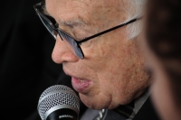 20251106. Tuxtla. La Plataforma por la Paz y los Derechos Humanos México-Unión Europea y el presidente del Centro Frayba, Raúl Vera López hablan sobre los desplazados por los conflictos de la delincuencia organizada en Chiapas