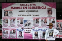 20240508. Tuxtla. El grupo de Las Madres en Resistencia inicia manifestación y propone “cambiar el voto por la aparición de un hijo desaparecido” en Chiapas