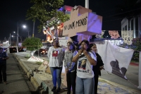 20251106. Tuxtla. Las Madres en Resistencia levantan el plantón sostenido desde hace un mes en el Libramiento Norte de la ciudad.