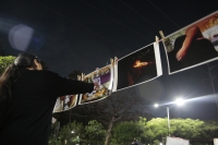 20251106. Tuxtla. Las Madres en Resistencia levantan el plantón sostenido desde hace un mes en el Libramiento Norte de la ciudad.