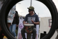 20261007. Tuxtla. Las Madres En Resistencia de Chiapas regresan al Libramiento Norte a un año del intento de desalojo en la Fiscalía General de Chiapas.