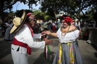 20240912. Tuxtla. Durante las celebraciones de los 31 años de la Creación del Parque jardín de la Marimba en la capital de Chiapas.